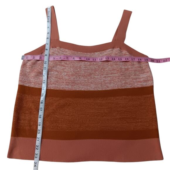 BANANA REPUBLIC Sweater Top Tank Cami XL Pink Straps Boho Festival Coquette Work - Picture 4 of 8